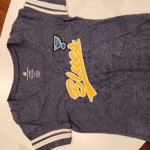 St. Louis Blues Short Sleeve V- Neck Tee